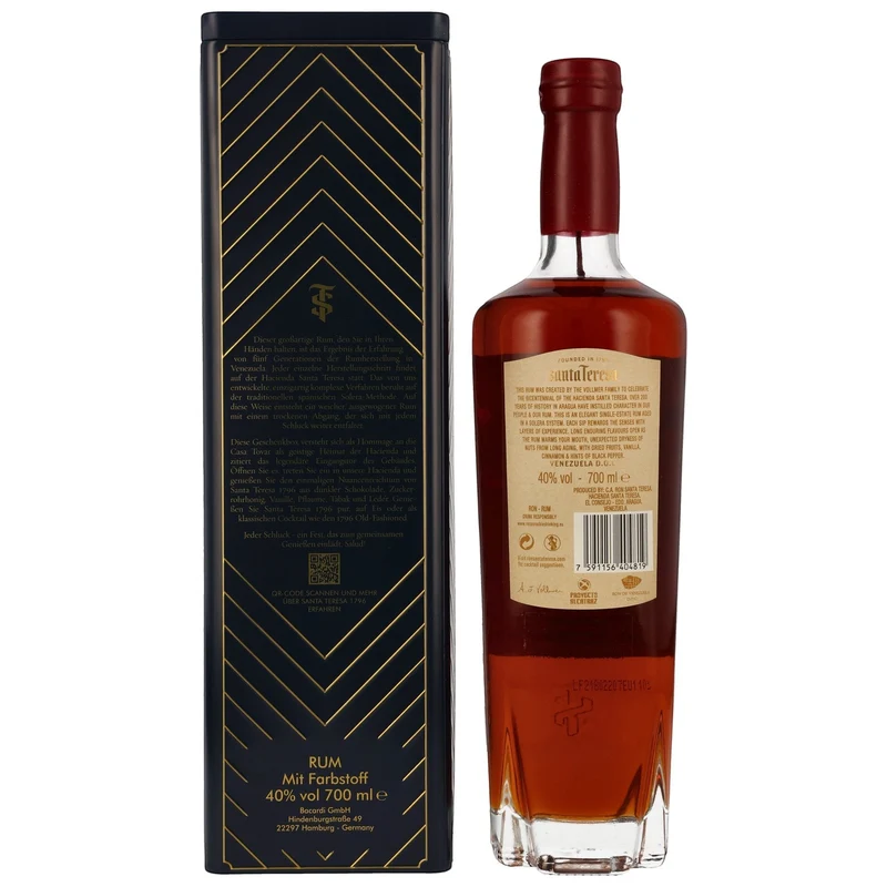 SANTA TERESA - 1796 Antiguo de Solera Rum - 40% Vol.