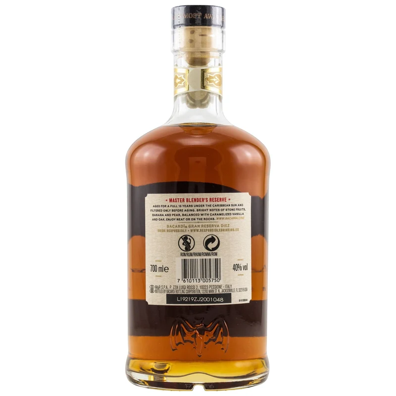 BACARDI - Gran Reserva Diez 10 Jahre - 40% Vol.