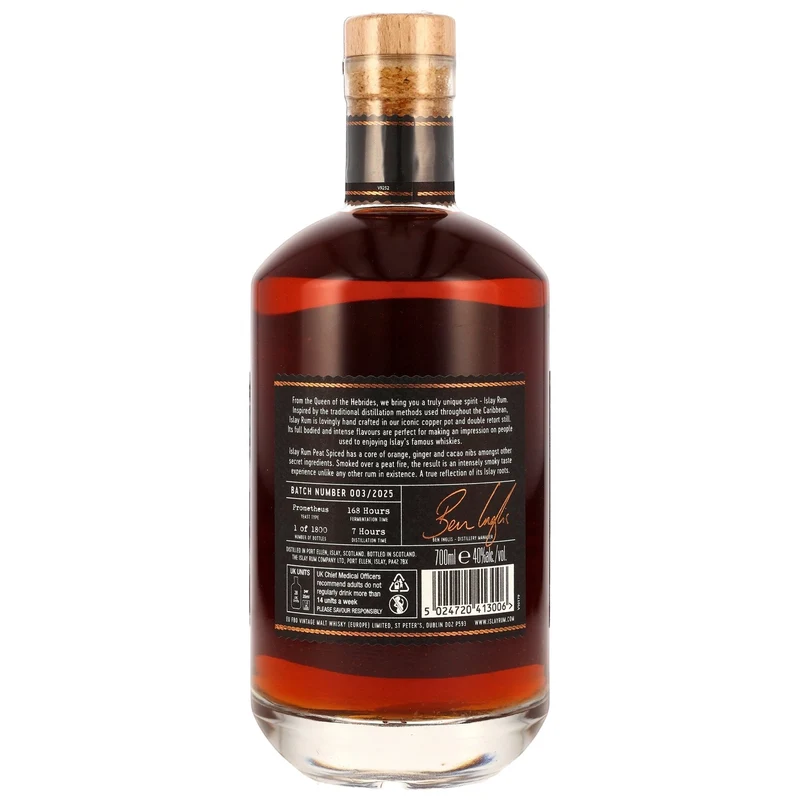 ISLAY RUM COMPANY - Islay Rum Peat Spiced - 40% Vol.
