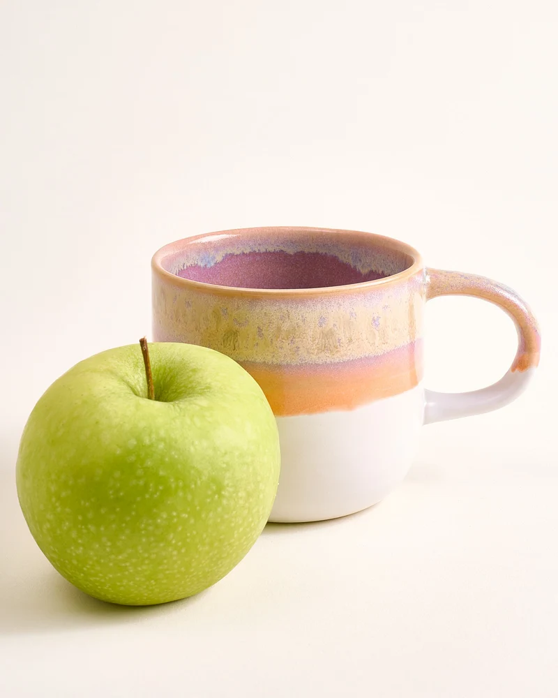 Coimbra Tasse groß lila orange 6er-Set