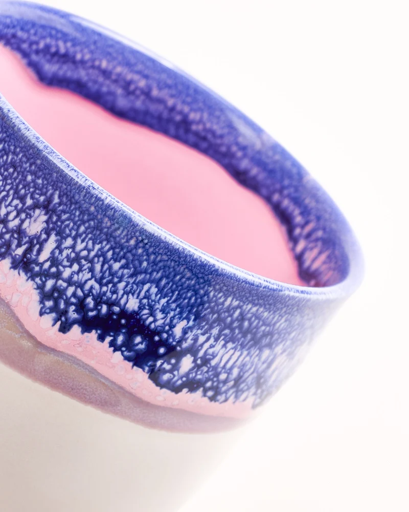 Coimbra Tasse groß blau lila 4er-Set