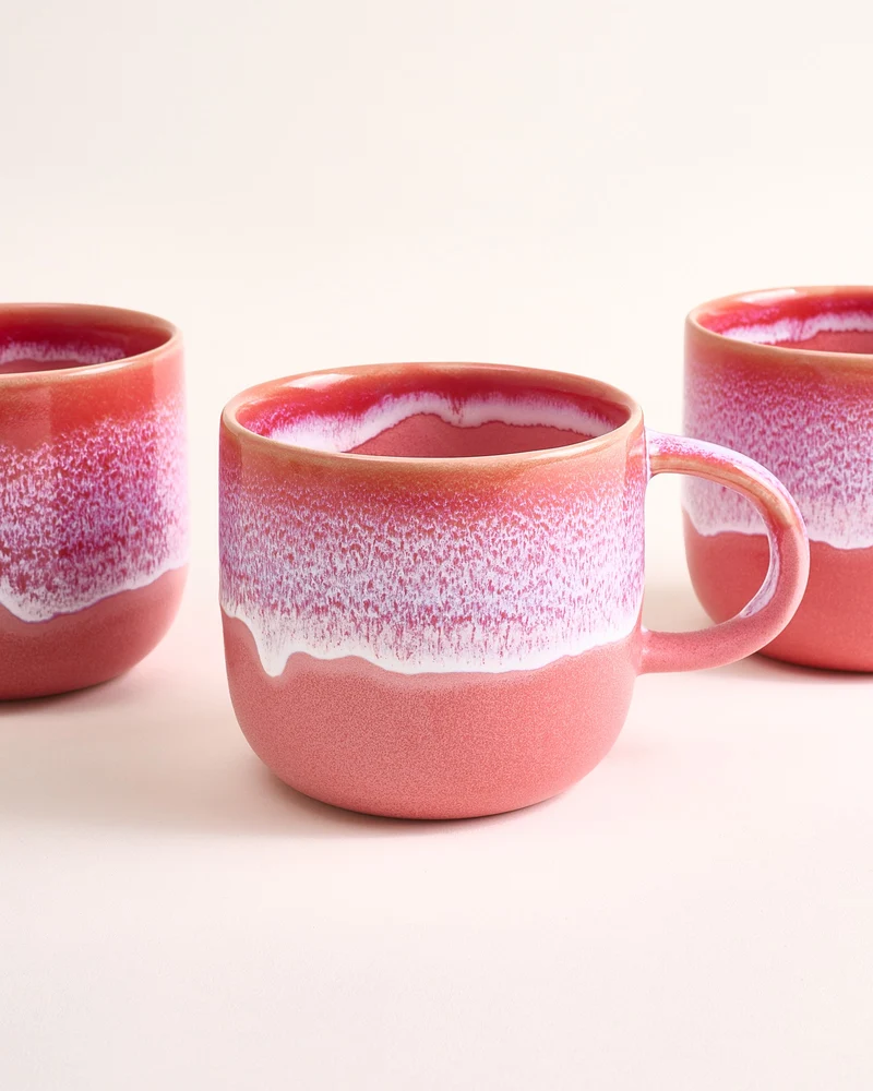Coimbra Tasse groß rot 4er-Set