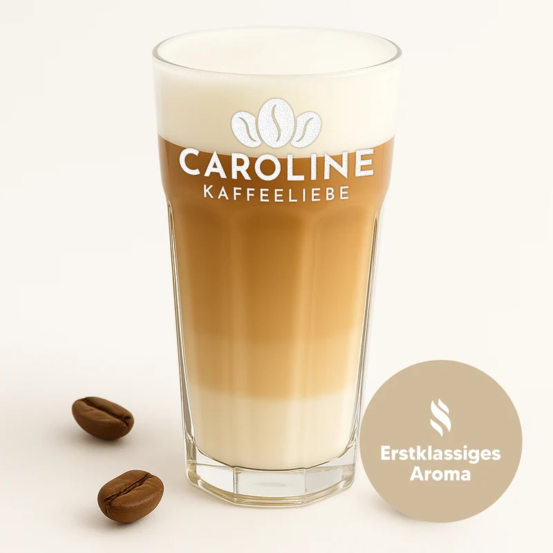 Kaffeeglas 480 ml mit personalisierter Gravur
