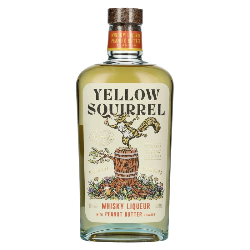YELLOW SQUIRREL Peanut Butter Whisky Liqueur 30% Vol. 0,5l