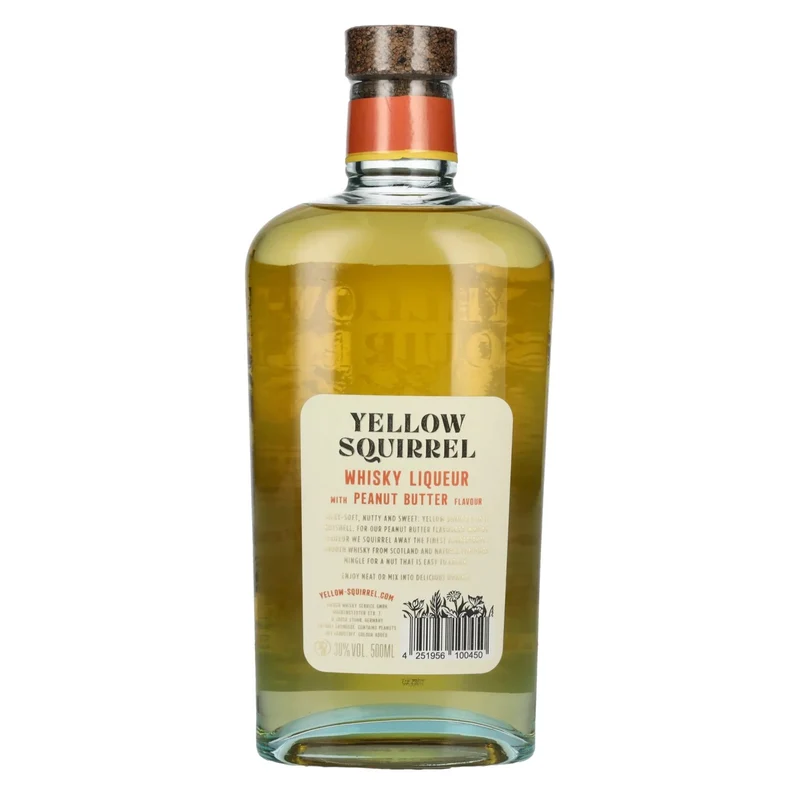 YELLOW SQUIRREL Peanut Butter Whisky Liqueur 30% Vol. 0,5l