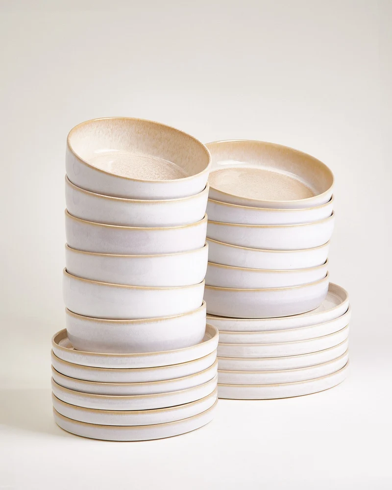Cordoama Geschirr-Set modern sand 24-teilig