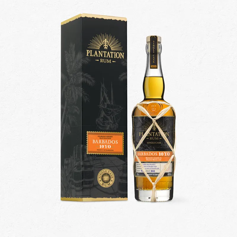 Plantation Barbados 10YO Single Cask Rum Oloroso Sherry Maturation 2021 49% 0,7L
