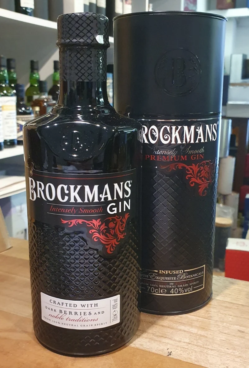 Brockmans Gin mit Dose Intensely Smooth premium Gin 0,7l Fl 40% vol.