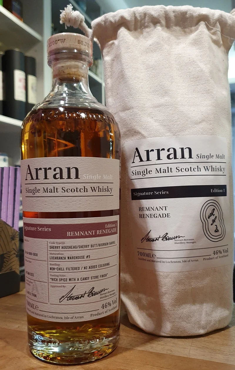 X Arran Remnant Renegade Signature Ed. 1 0,7l 46 % vol. Single Malt Whisky