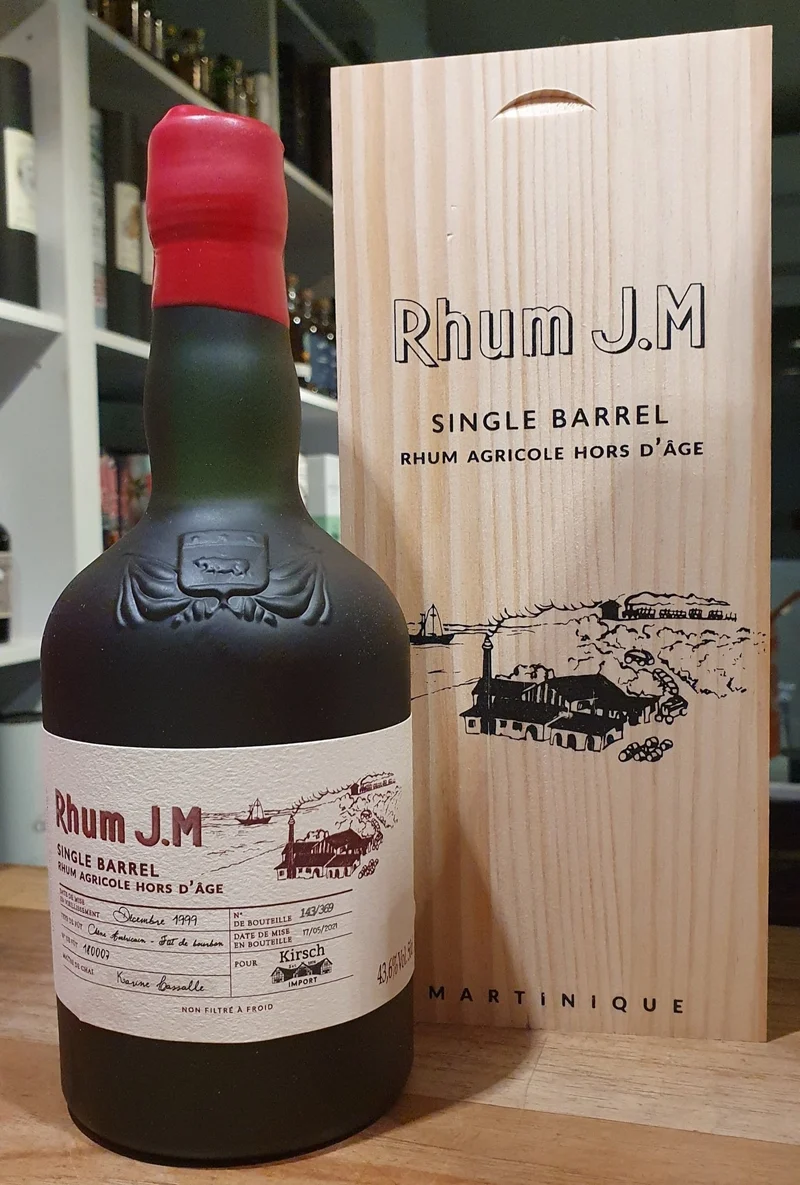 X Rhum J.M 1999 2021 Single Barrel 43,6%vol. 0,5l single Cask #180007 Rum Agricole Martinique kirsch