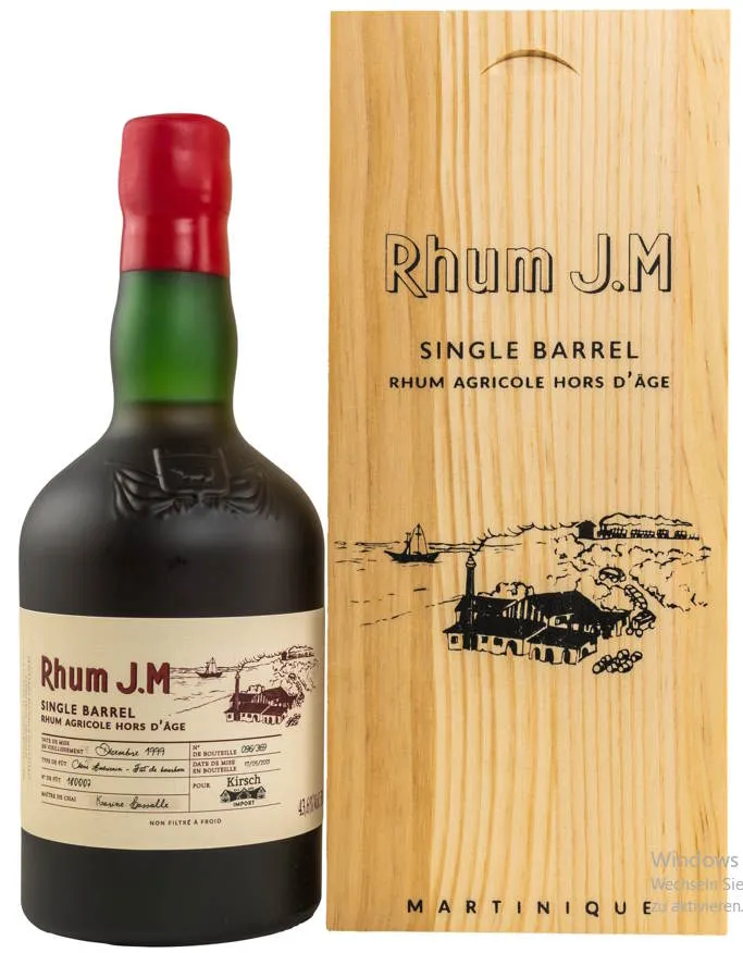 X Rhum J.M 1999 2021 Single Barrel 43,6%vol. 0,5l single Cask #180007 Rum Agricole Martinique kirsch