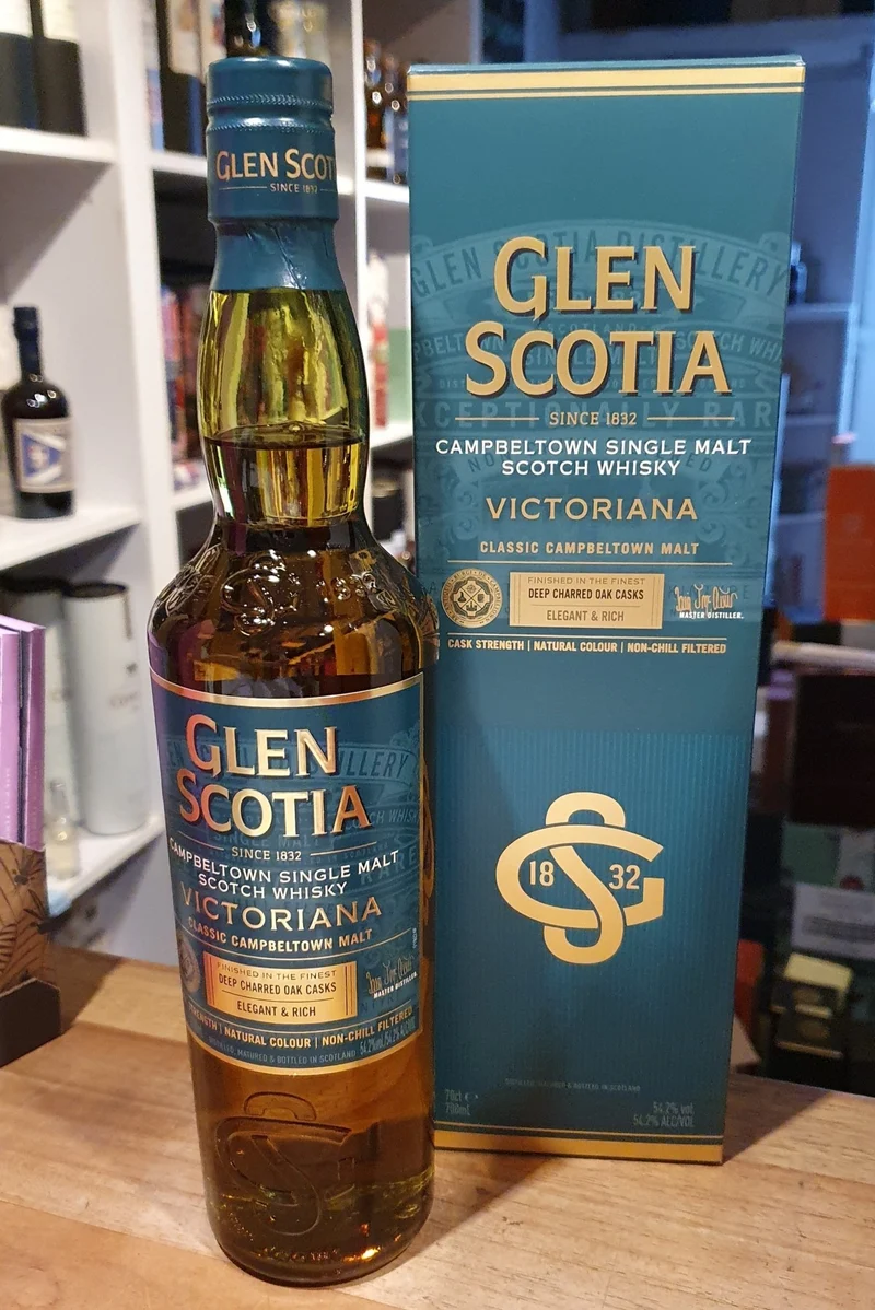 Glen scotia Victoriana 0,7l Fl 54,2% vol. single malt whisky Deep Charred Oak Casks Small Batch