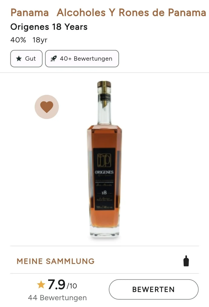 X Origenes 18Y 2023 Panama Rum 0,7l 40%vol. Distillery Las Cabras