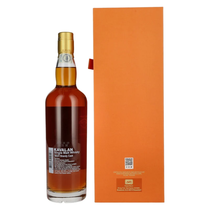 Kavalan SOLIST Brandy Cask 55,6% Vol. 0,7l in Geschenkbox