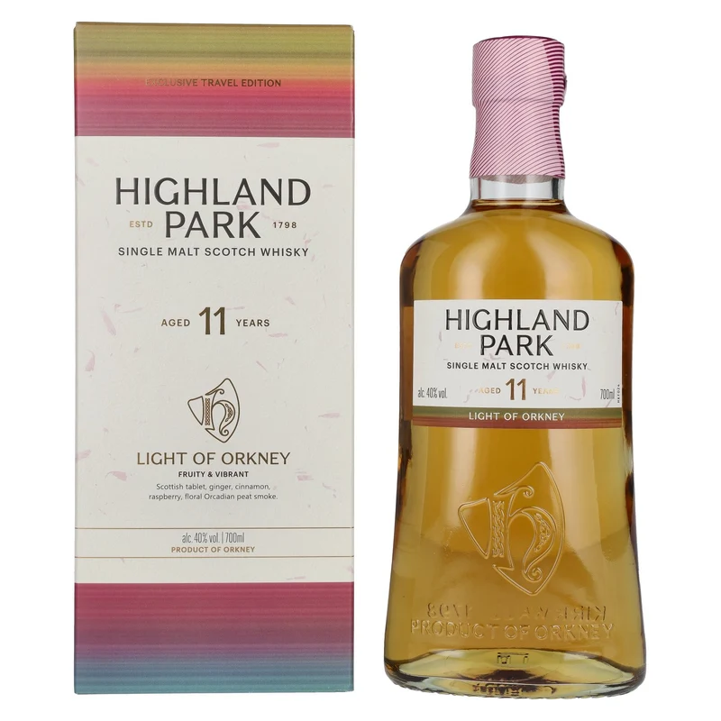 Highland Park 11 Years Old LIGHT OF ORKNEY Single Malt Scotch Whisky 40% Vol. 0,7l in Geschenkbox