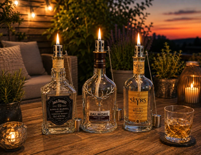 Whisky-Seifenspender “Whisky Wave” | Handgemachter Pumpspender aus Whiskyflaschen | Ideal für Bad & Küche | Top Geschenk für Whiskyfans