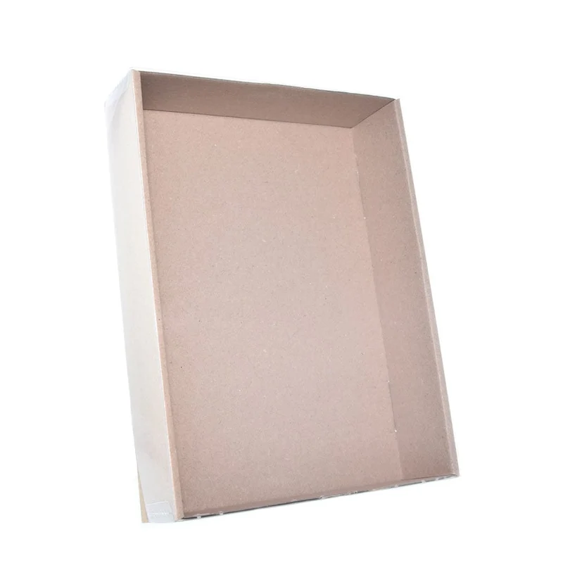 Geschenkkarton S natur mit Klarsichtdeckel 215 x 153 x 45
