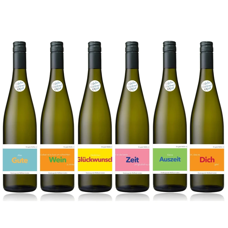 Weinpaket Grauburgunder - Das Set mit den 6 beliebtesten Motto-Weinen