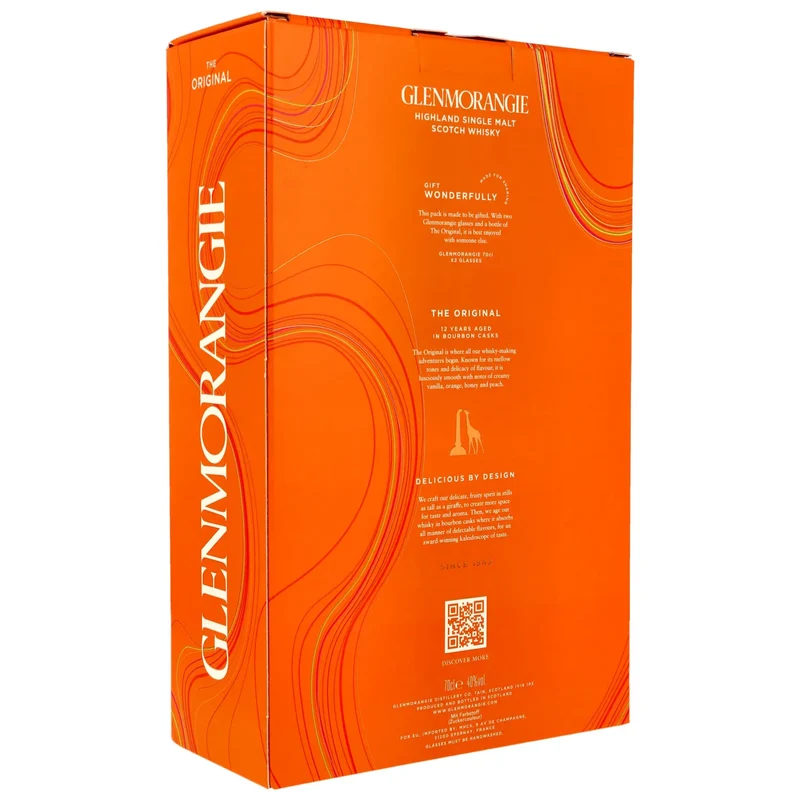 Glenmorangie The Original 12 Jahre mit 2 Glenmorangie Gläsern