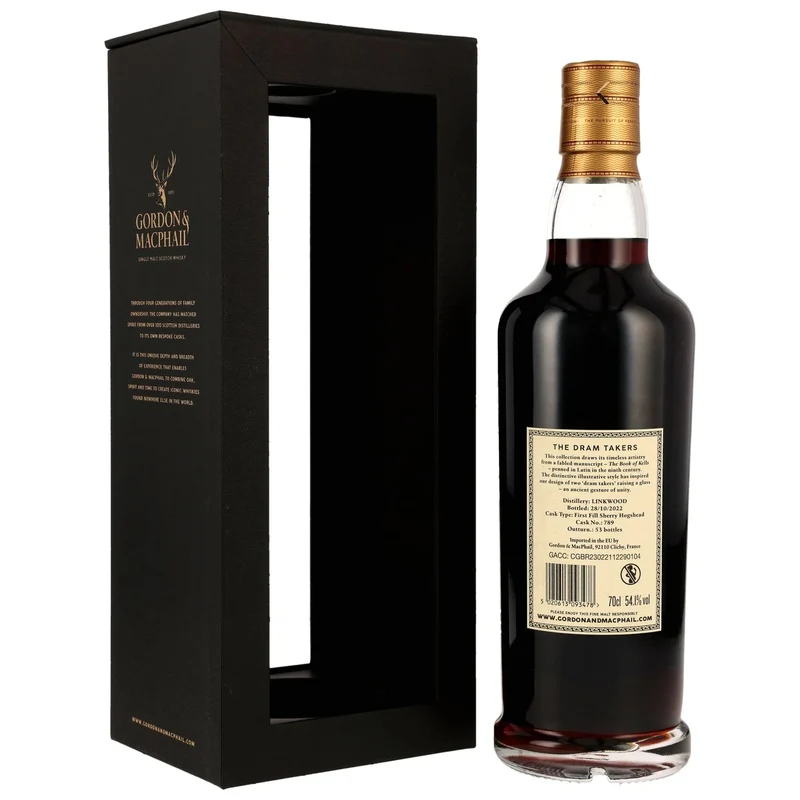 Linkwood 1966/2022 - 56 Jahre - 1st Fill Sherry Cask #789 - G&M The Dram Takers Collection 54,1% vol. 700ml