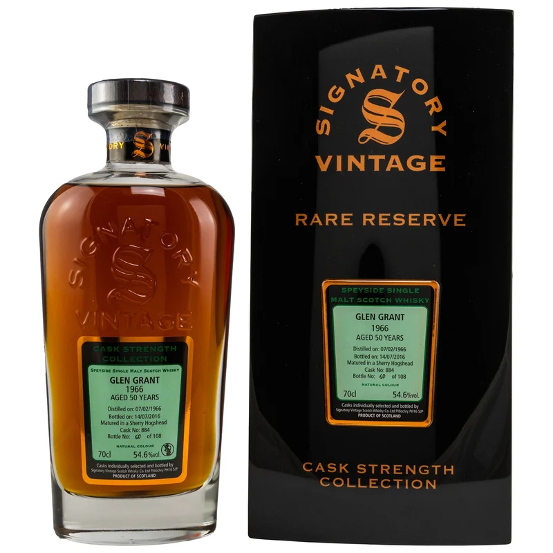 Glen Grant 1966/2016 50 Jahre Sherry Hogshead Sig RR 54,6% vol. 700ml