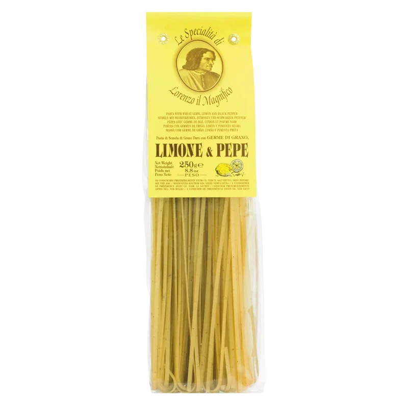 Linguine Nudeln mit Zitrone und Pfeffer