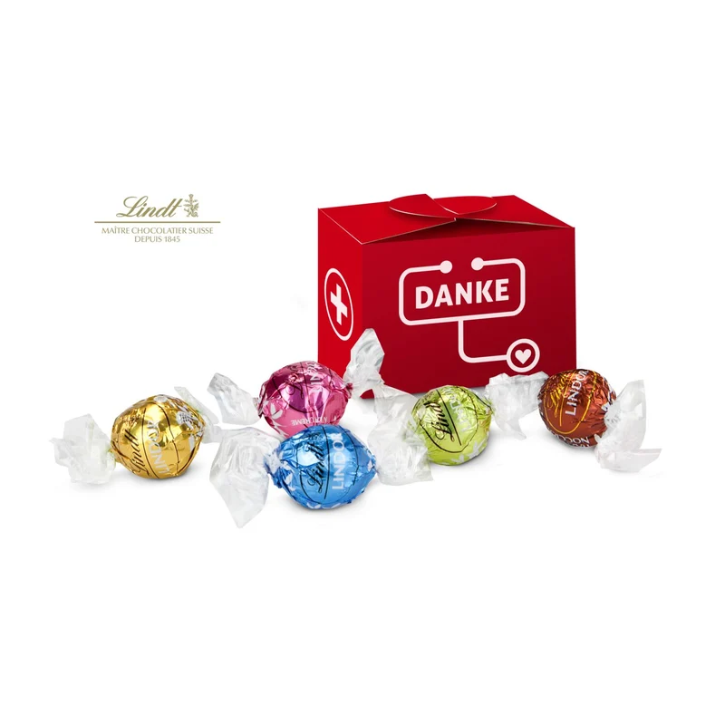 Lindt süßes Danke - 5 Lindorkugeln für medizinische Berufe – Geschenkset