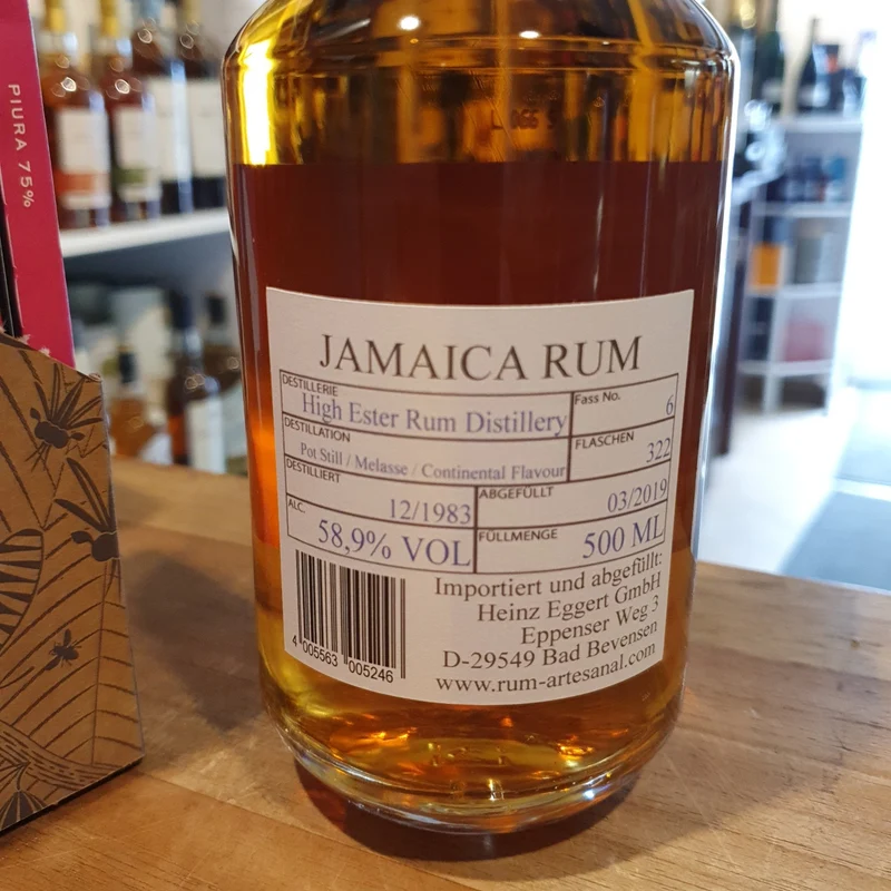 X RA Jamaica high ester Dist. 1983 35y #6 58,9% 0,5l Single cask Rum Artesanal
