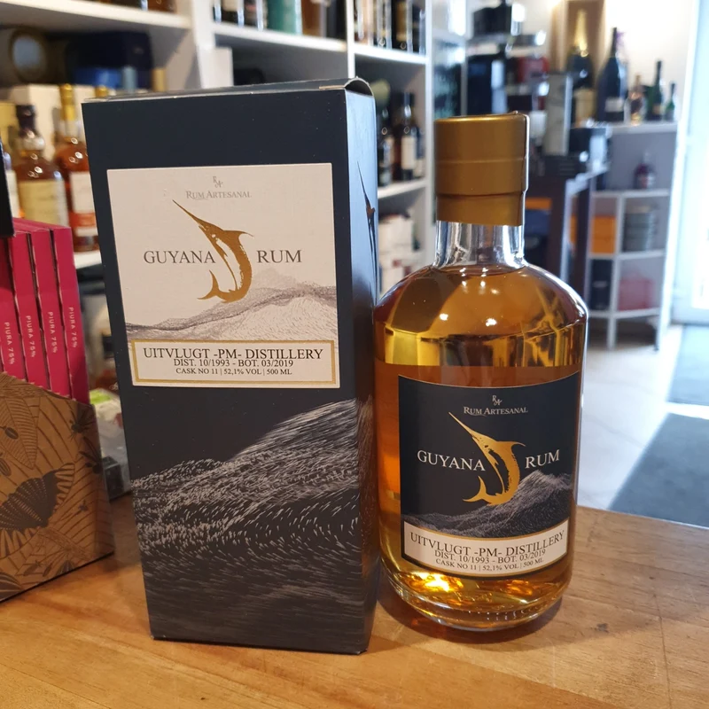x RA Guyana 1993 25y Uitvlugt Dist. 0,5l 52,1% vol. Rum Artesanal single cask
