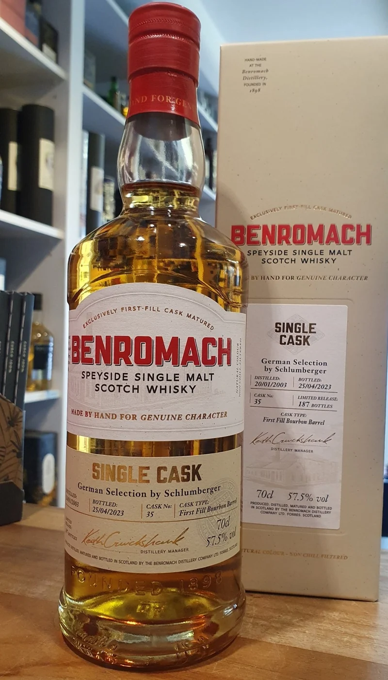 x Benromach Single cask 2003 2023 ffbb #35 German selection 0,7l 57,5% vol. Whisky