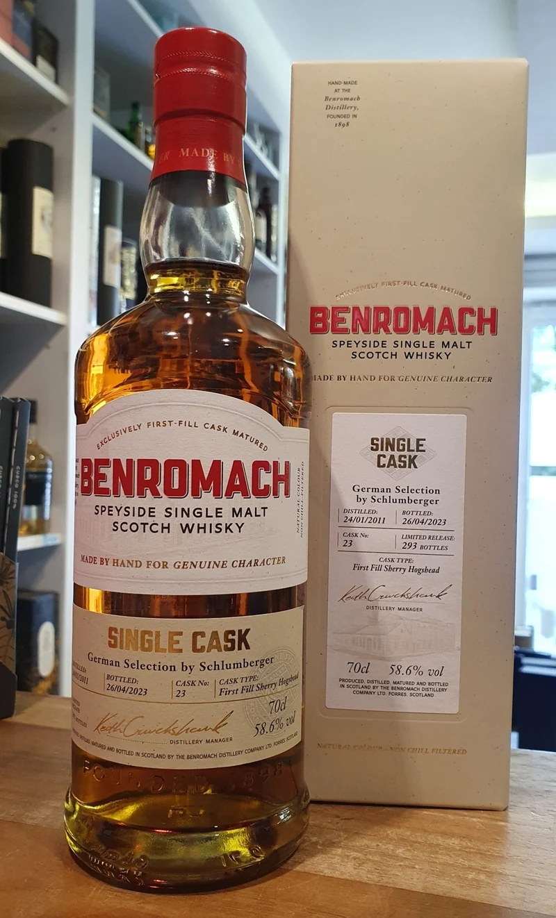 X Benromach Single cask 2011 2023 ffsh #23 German selection 0,7l 58,6% vol. Whisky