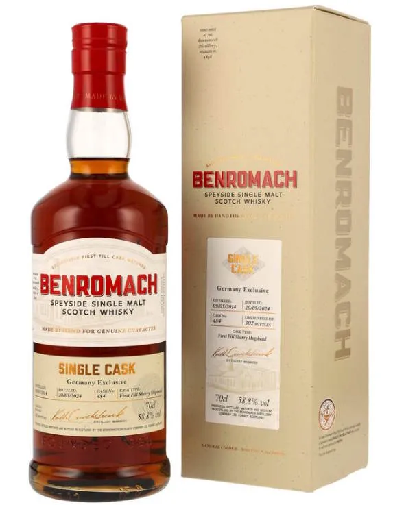 X Benromach Single cask 2014 2024 0,7l 58,8% vol. Whisky #484