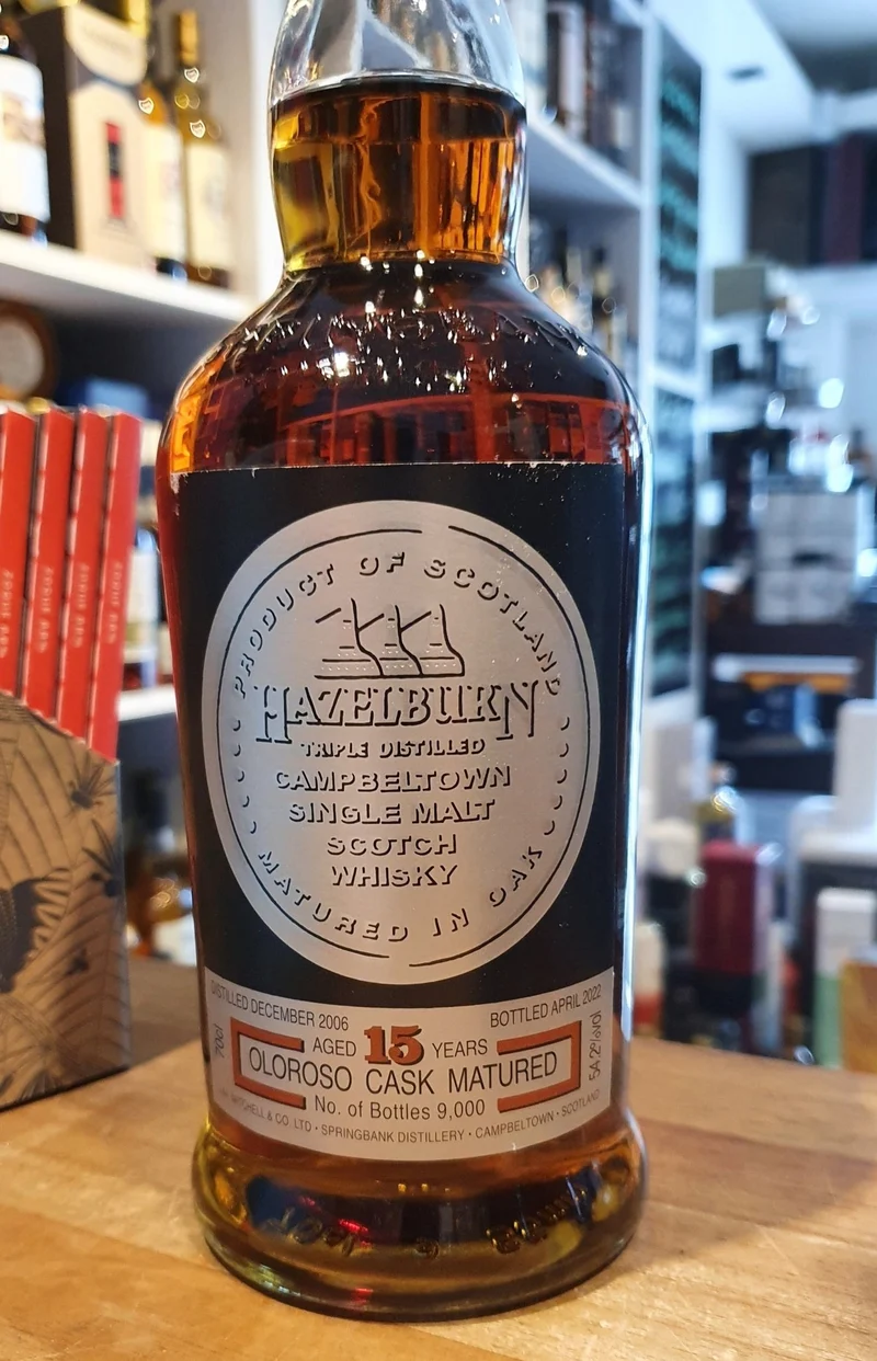 X Hazelburn 15y 2022 100% Sherry Oloroso 0,7l 54,2 % vol. Whisky Campbeltown limited Edition