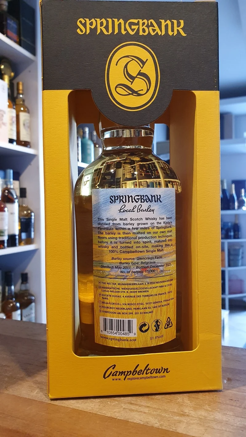 X Springbank Local Barley 10y 0,7l 51,6% vol. Schottland Campbeltown