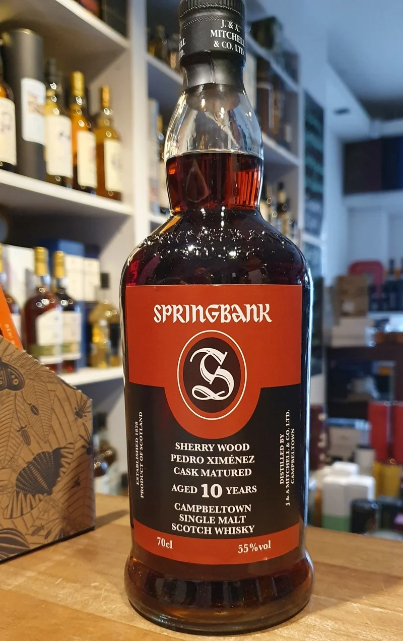 X Springbank 10y Sherry PX o.Dose 0,7l 55% vol. Schottland Campbeltown