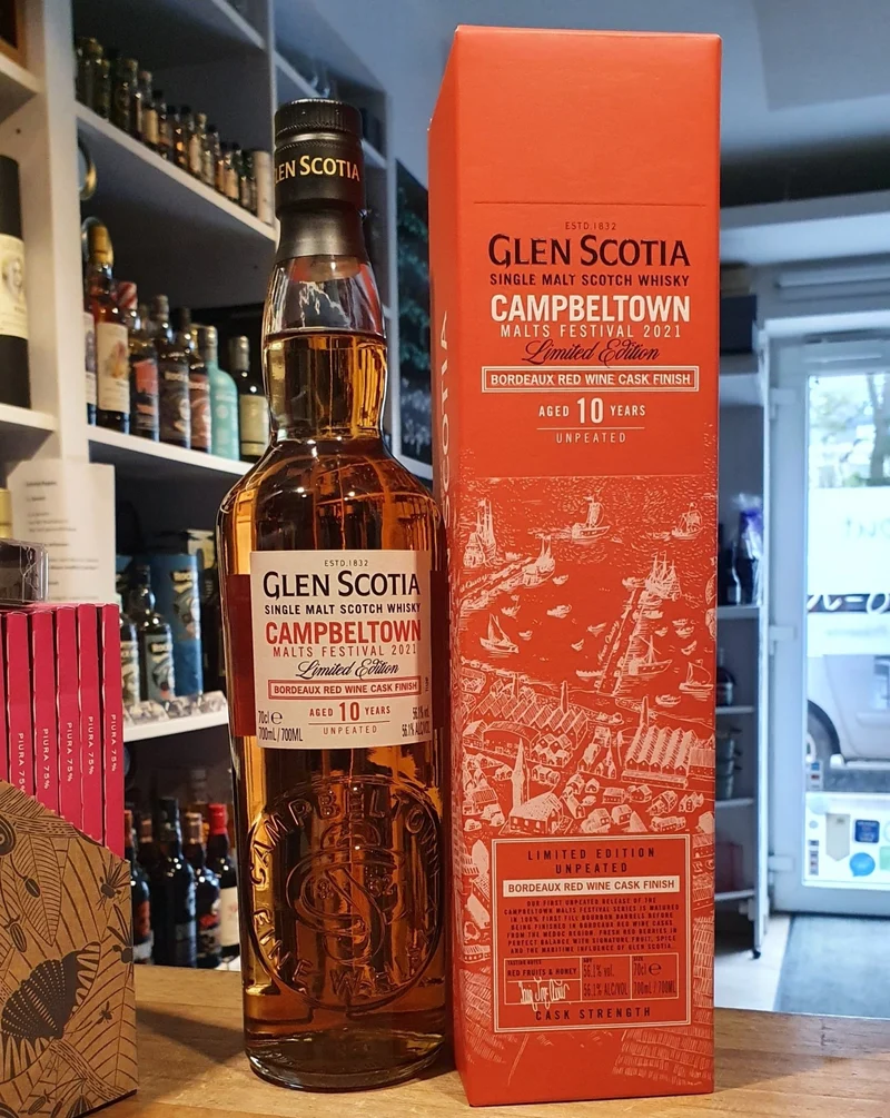 X Glen scotia Festival 2021 Edition 10y bordeaux cask 0,7l 56,1% vol. Whisky