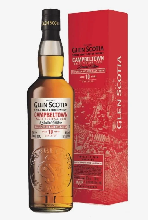 X Glen scotia Festival 2021 Edition 10y bordeaux cask 0,7l 56,1% vol. Whisky