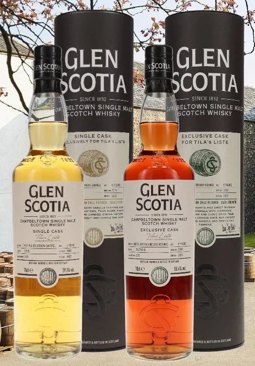 x Glen scotia 2016 Bourbon single cask 0,7l 59,3% vol. Whisky Campbelton Bourbon #3245 BSC