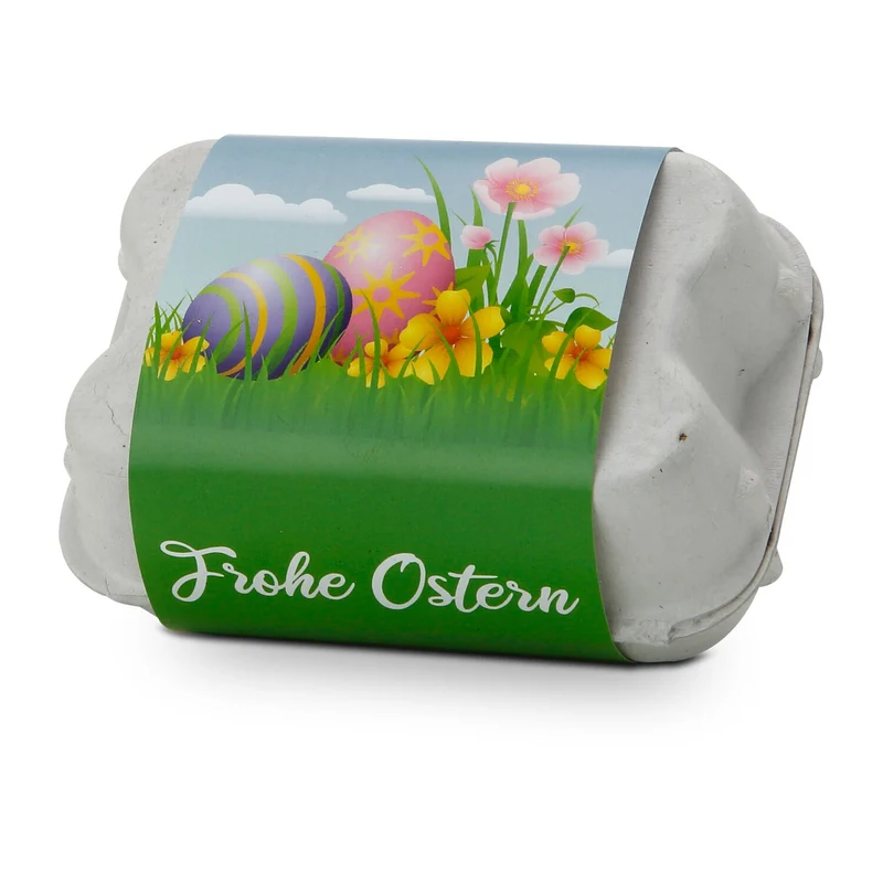 Bienenweide im Oster-Eierkarton Blumen – Geschenkset