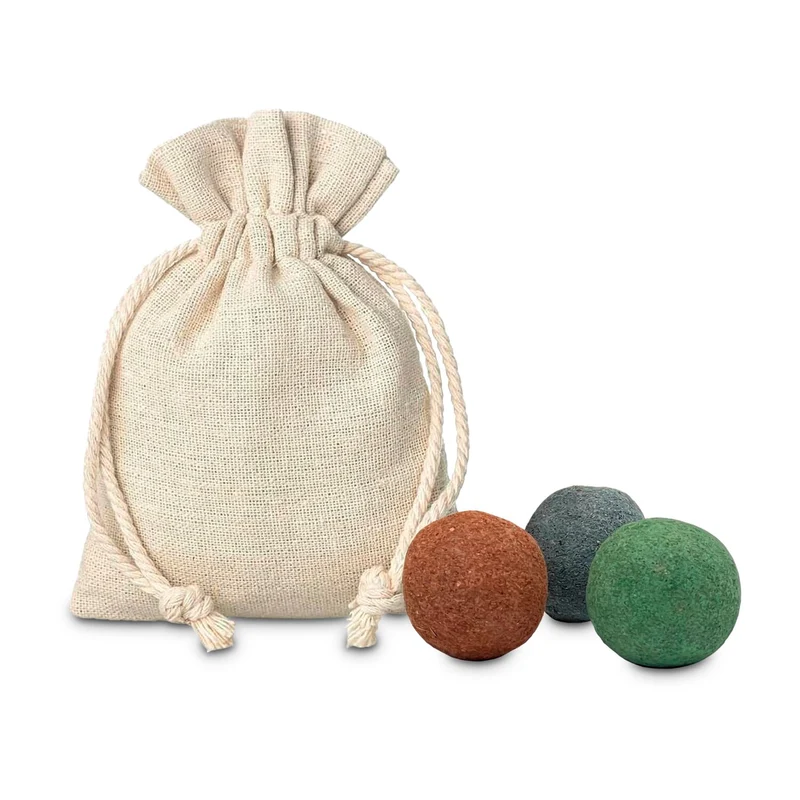 Oster-Blumenwiese, 3 Saatkugeln im Säckchen – Geschenkset