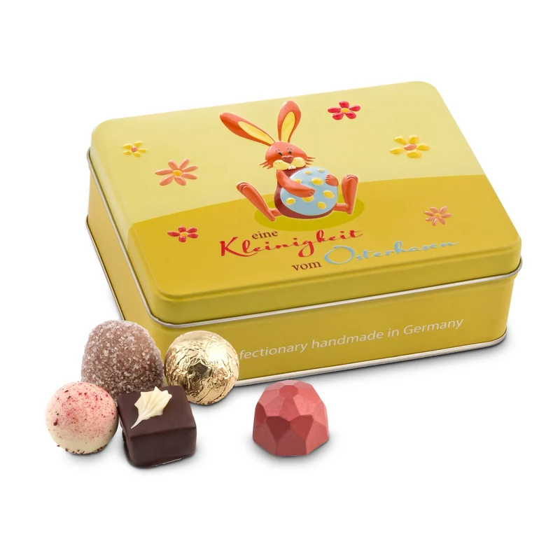 Kleinigkeit vom Osterhasen - Pralinendose mit 125 g – Geschenkset