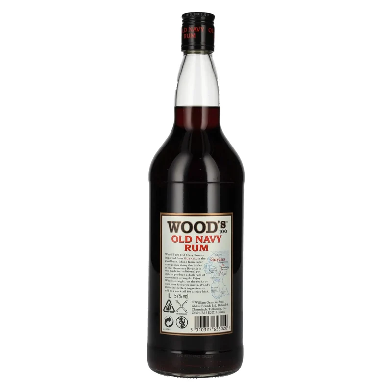 WOOD'S 100 Old Navy Rum 57% Vol. 1l