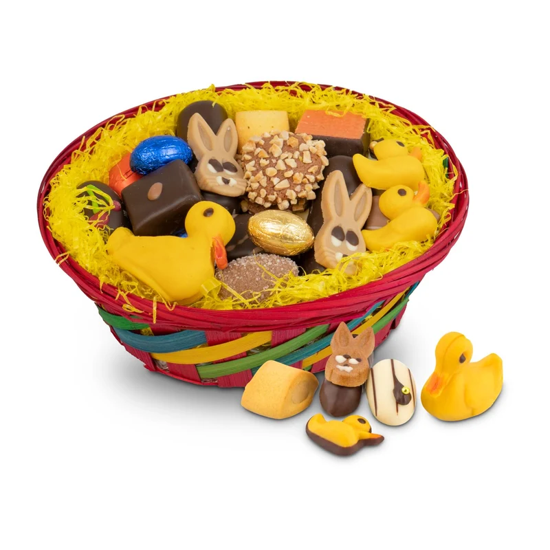 Großer Osterkorb mit Confiseriespezialitäten, 600 g – Geschenkset