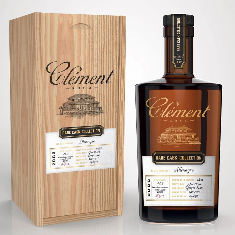 Clement Rare cask Allemagne 2000 17y 44,2% vol. 0,5l Rum Martinique Rhum
