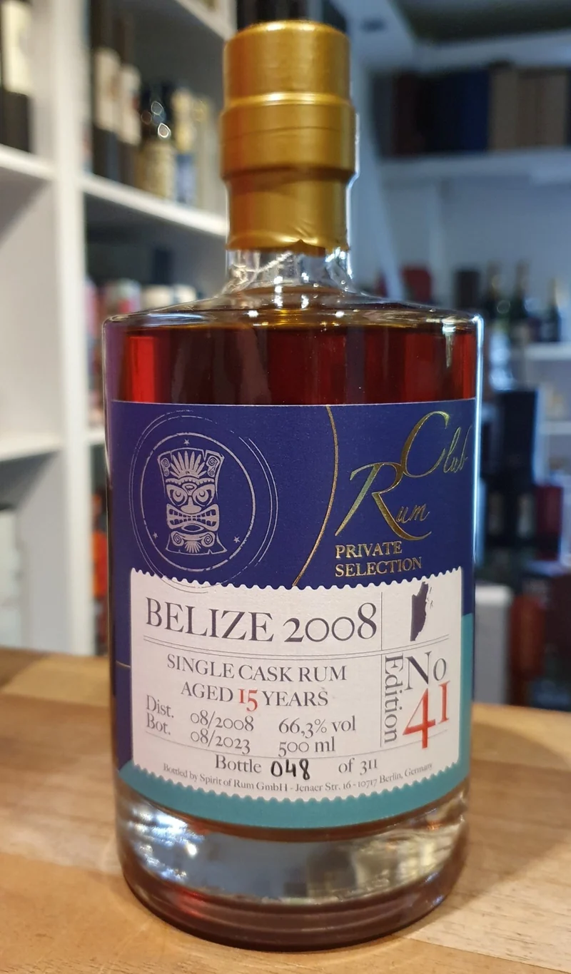 Rumclub Ed. 41 Belize 2008 66,3% vol. 0,5l Single cask Rum club