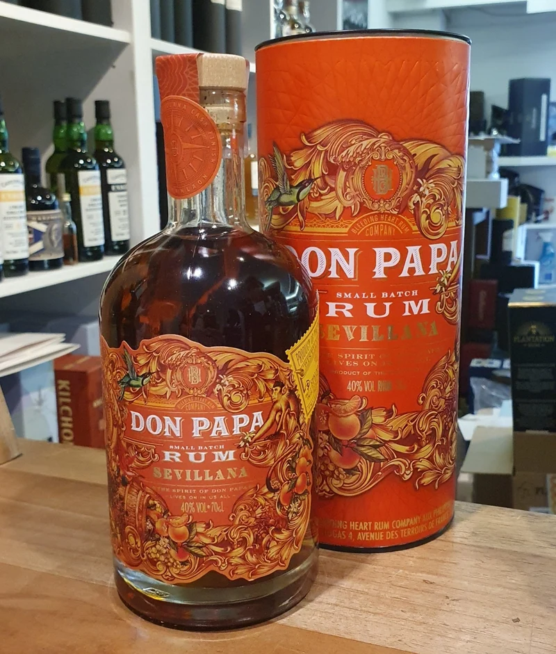 X Don Papa Rum Sevillana cask finish #2 0,7l 40 % vol. mit Geschenk Dose