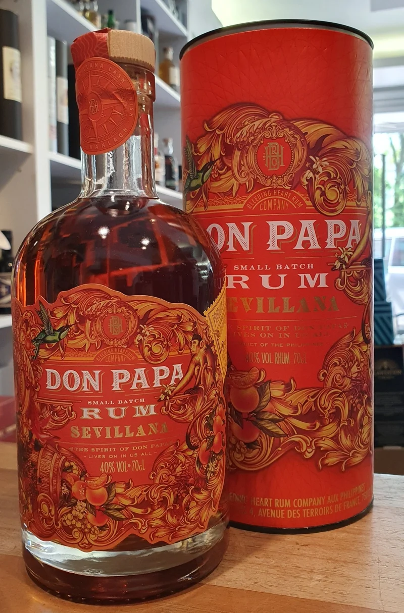 X Don Papa Rum Sevillana cask finish #2 0,7l 40 % vol. mit Geschenk Dose