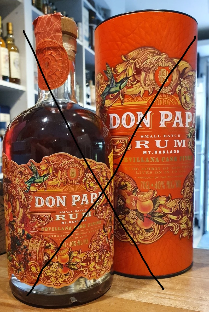 X Don Papa Rum Sevillana cask finish #2 0,7l 40 % vol. mit Geschenk Dose