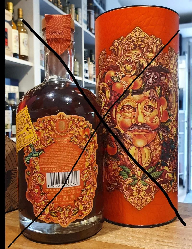 X Don Papa Rum Sevillana cask finish #2 0,7l 40 % vol. mit Geschenk Dose
