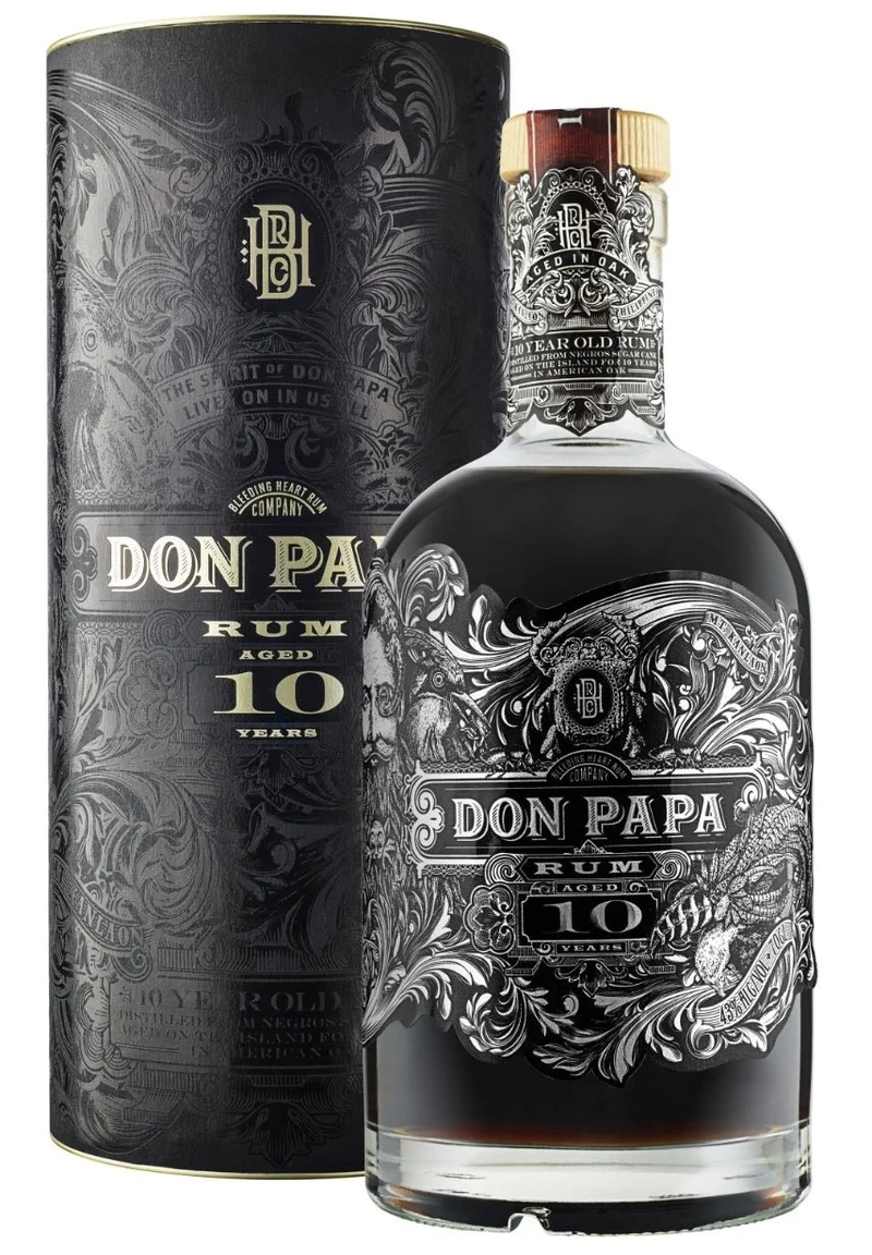 X Don Papa Rum 10y mit Korkdeckel 2022 Philippinen 0,7l 43% vol.